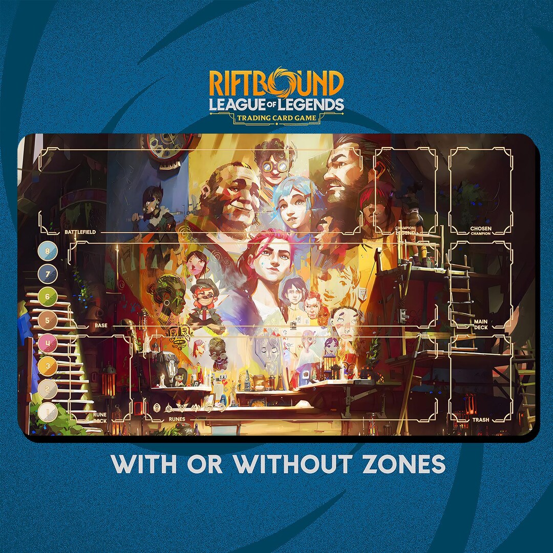 Arcane Wall Mural Playmat Stitched Edges - Riftbound Trading Card Game ...
