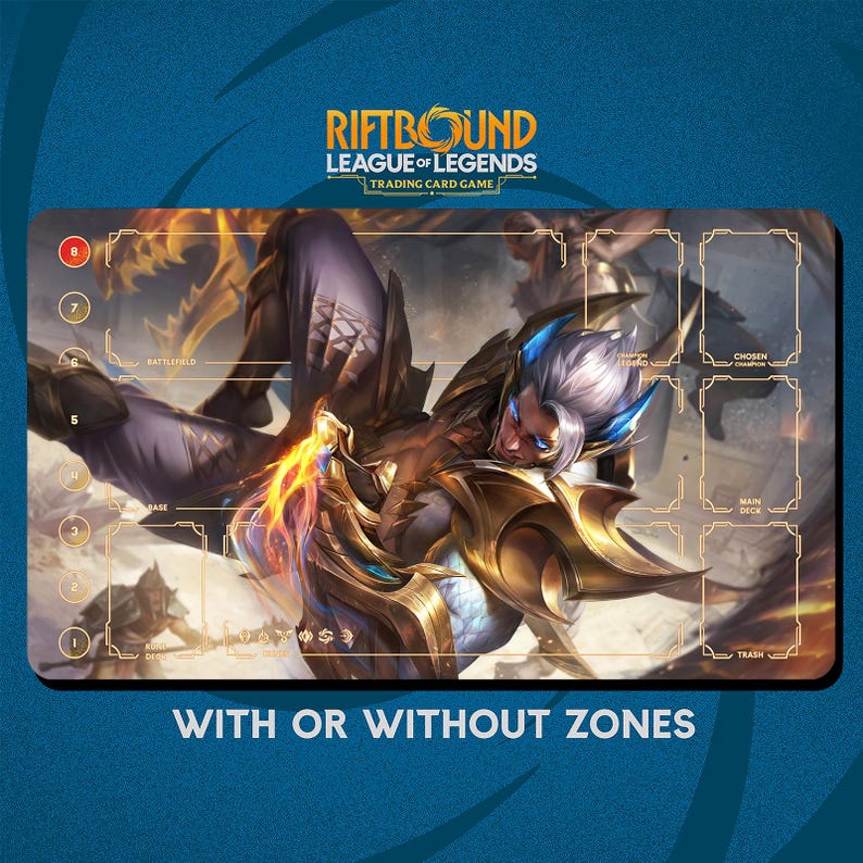 Obsidian Dragon Sett Playmat Stitched Edges - Riftbound Trading Card ...