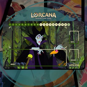 Tapis de jeu Lorcana TCG - Maléfique - 24 x 14 po. (600 x 350 mm) - Jeu de cartes à collectionner
