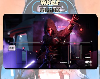 Playmat TCG Star Wars: Unlimited Darth Revan - 24&quot; x 14&quot; inches (600 x 350 mm) - Trading Card Game