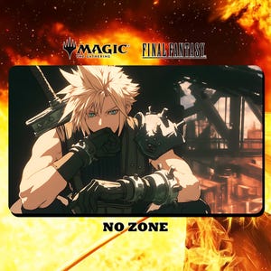Cloud Playmat/ Schreibtischmatte - MTG Final Fantasy - 24 "x 14" Zoll (600 x 350 mm) - Sammelkartenspiel