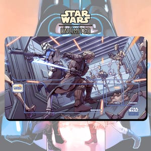 Tapis de jeu JCC Star Wars : Unlimited Luke Into the War - 24 x 14 po. (600 x 350 mm) - Jeu de cartes à collectionner