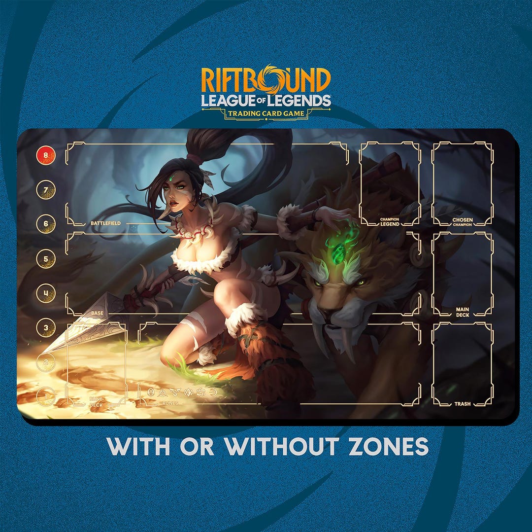 Nidalee Playmat Stitched Edges - Riftbound Trading Card Game - 24