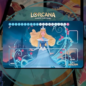 Tapis de jeu Lorcana JCC - Aurora - 24 x 14 po. (600 x 350 mm) - Jeu de cartes à collectionner