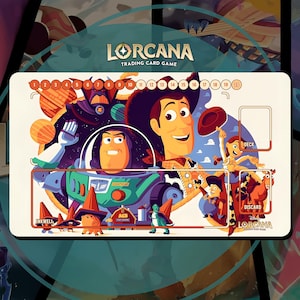 Playmat Lorcana TKG - Toy Story - The Toys are back - 600 x 350 mm - Trading Card Game