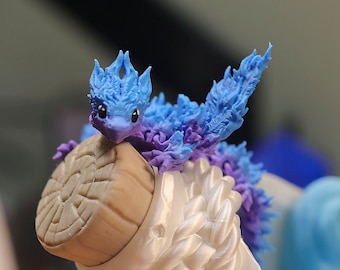 Articulated Baby Phoenix Dragon, Fidget Toy, Phoenix Winged Dragon