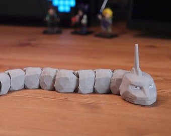Articulated Onix - 37cm long, Flexible Fidget Desk Toy for Kids and Adults, Perfect Gift for Every Fan
