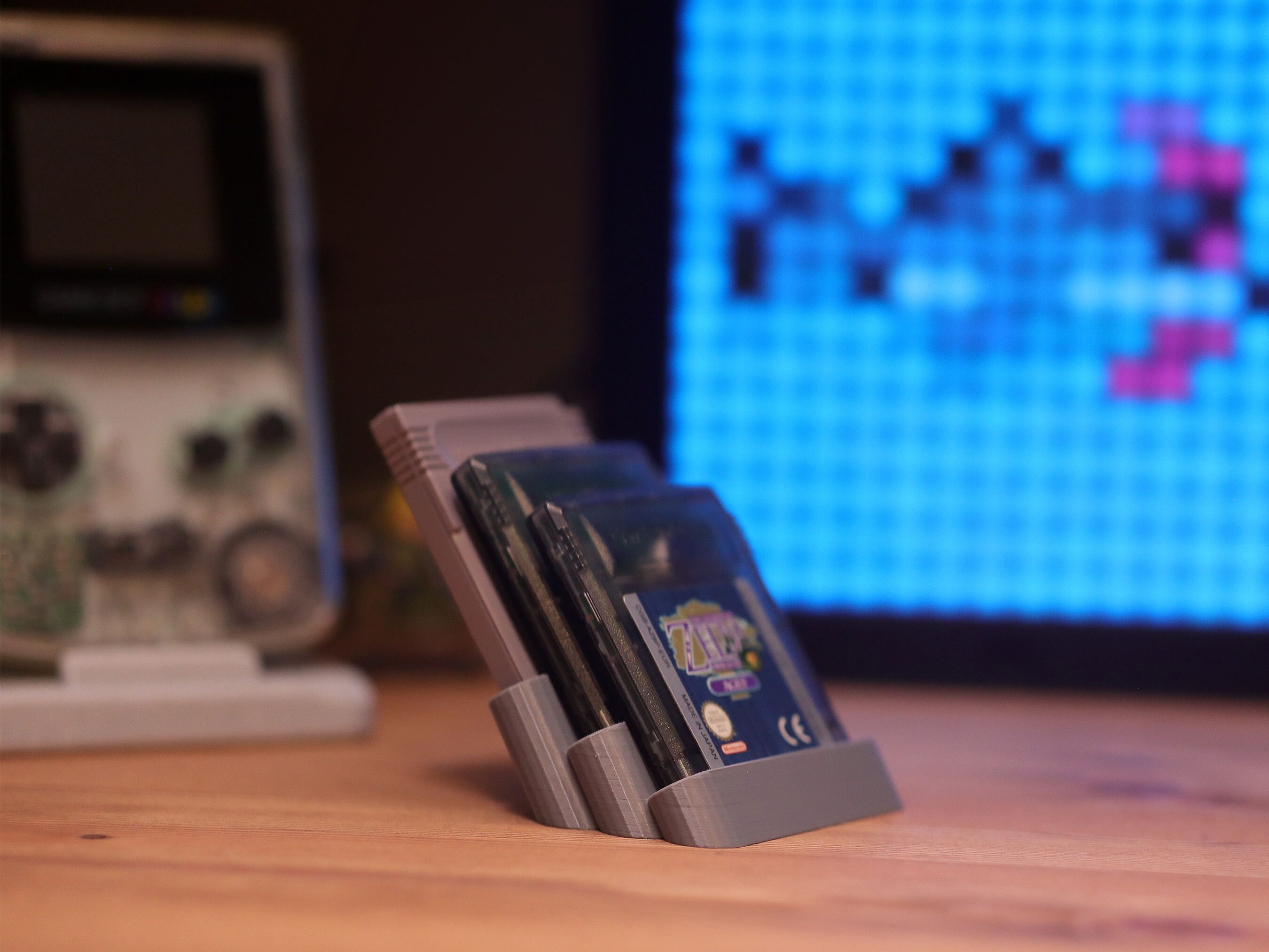 Game Boy Cartridge Display Stand/display Holder - Holds 3 Games ...