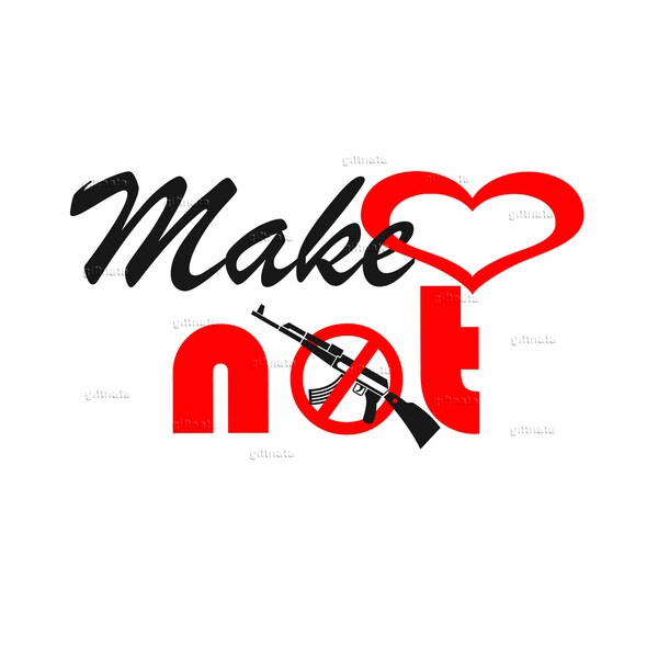 Make love, not war - Digital product - Anti-war picture