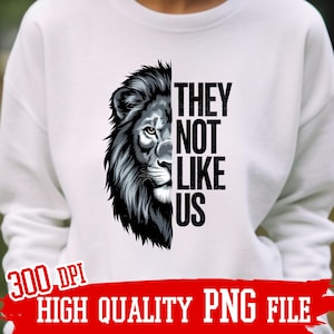 They Not Like Us PNG Shirt Design, Mascot design, They Not Like Us PNG, Png for Shirts, DTF,  high definition background, Printable,