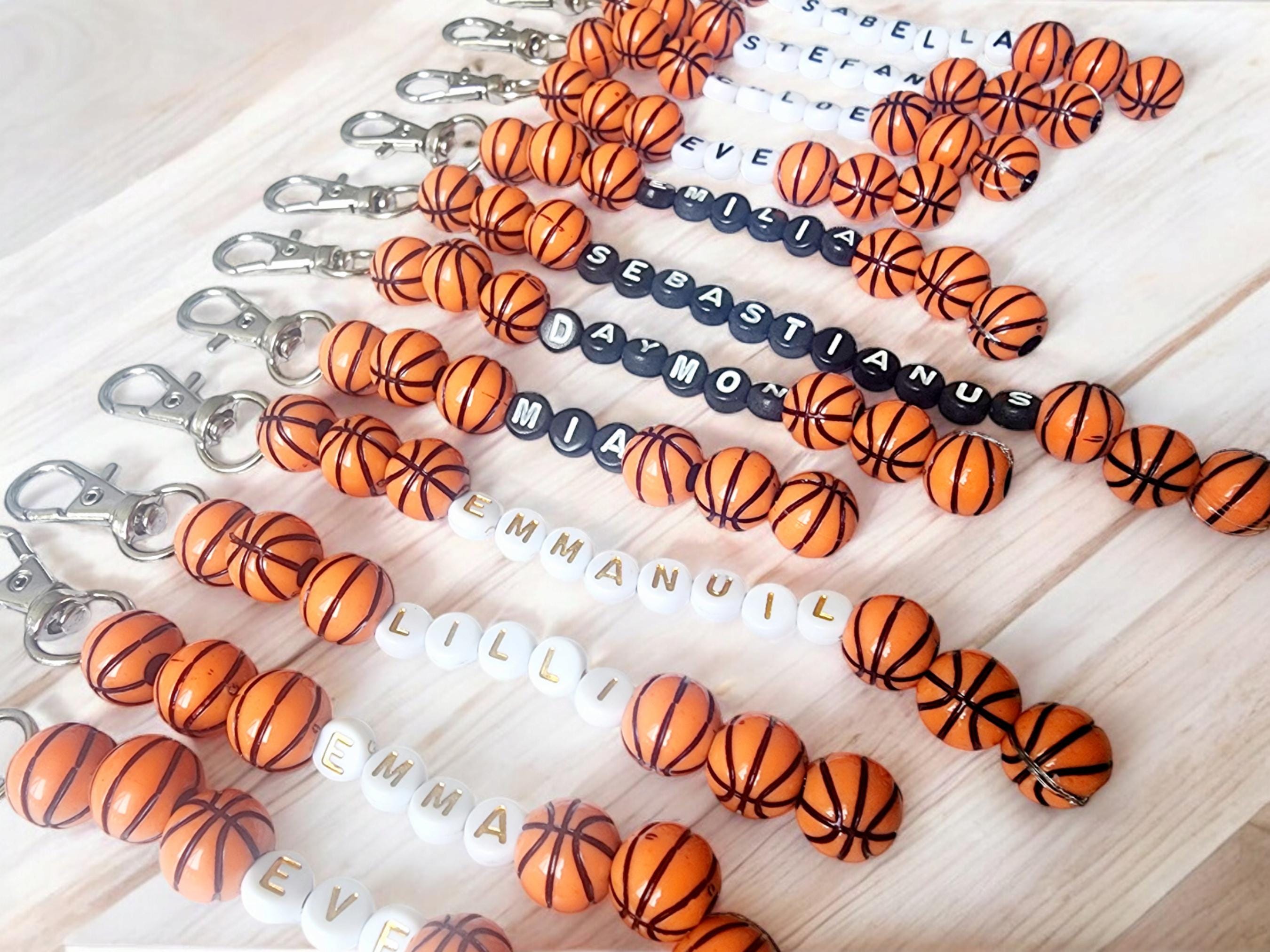 Personalized Basketball Name Keychain, Backpack Tag, School Name Label, Tumbler Charm, Lunchbox Tag, Name Gift
