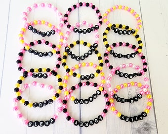Custom Name Pearl Bracelet: Personalized Beaded Jewelry