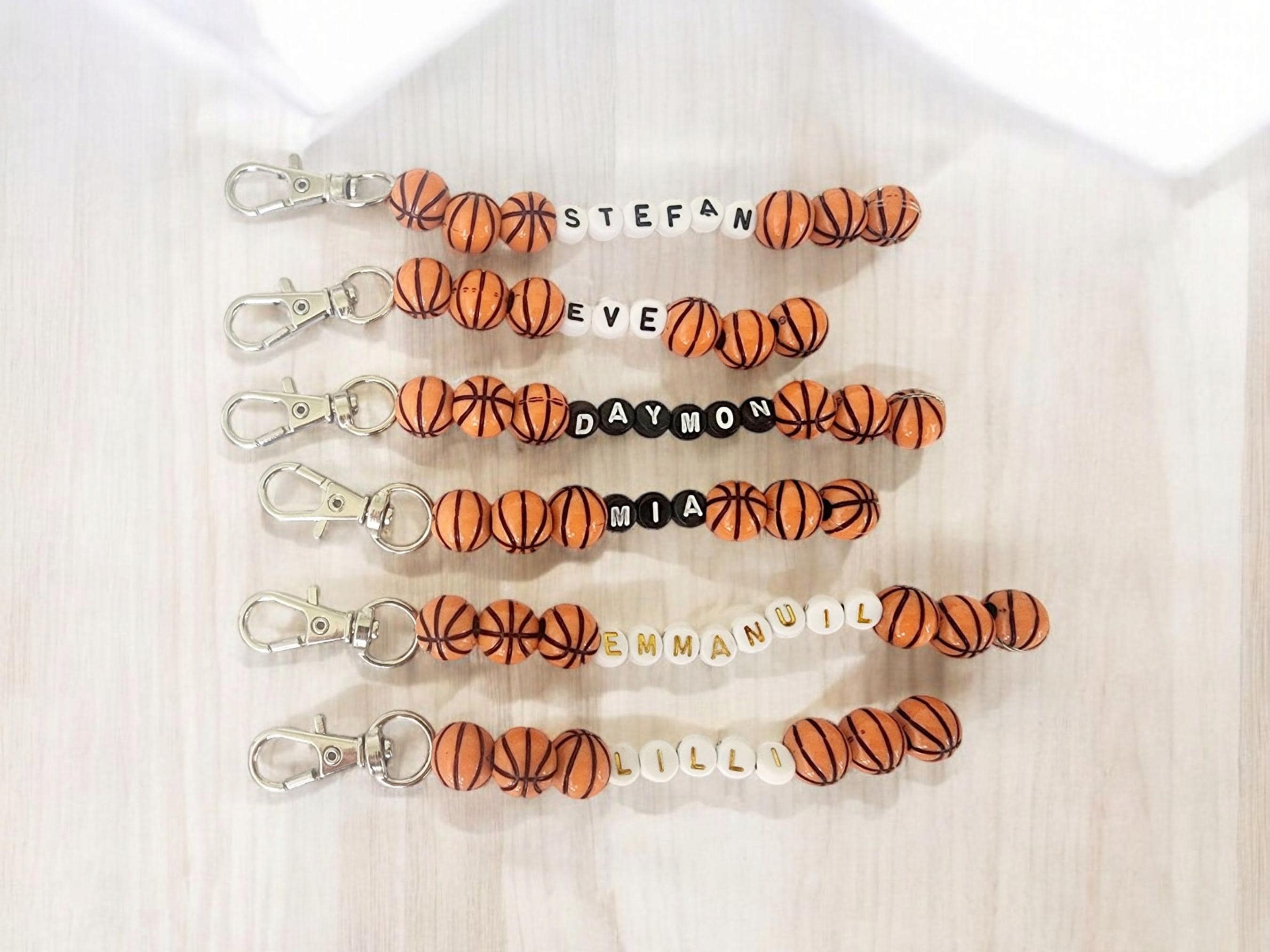 Personalized Basketball Name Keychain, Backpack Tag, School Name Label, Tumbler Charm, Lunchbox Tag, Name Gift