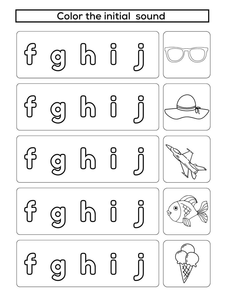 Beginning Sounds Worksheets | Phonics Worksheets for Kids |preschool ...