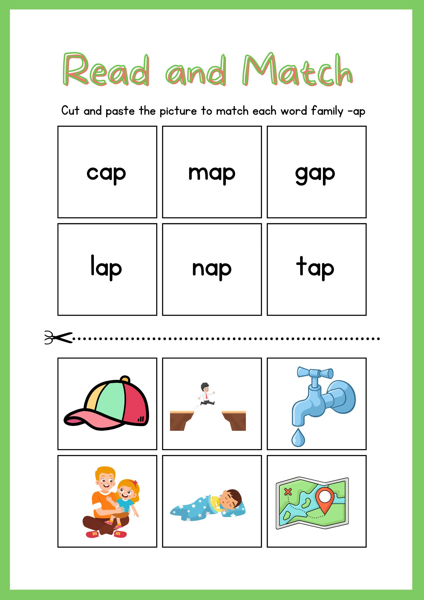 Phonics, Reading and Writing CVC Words Printable, Learn to Read ...