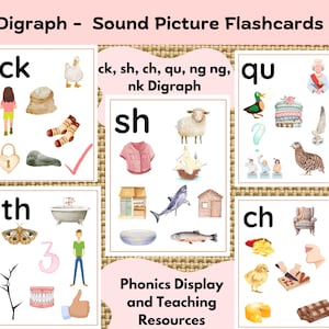 Printable phonics cards, Digraph for kindergarten, Kids Homeschool resources, Phonics  teaching tools, Gift ideas for young learners