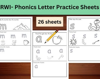 Phonics Letter Practice Phonics Worksheets for Kids Letter Formation Practice Phonics Activities for Children Educational Printable for Kids
