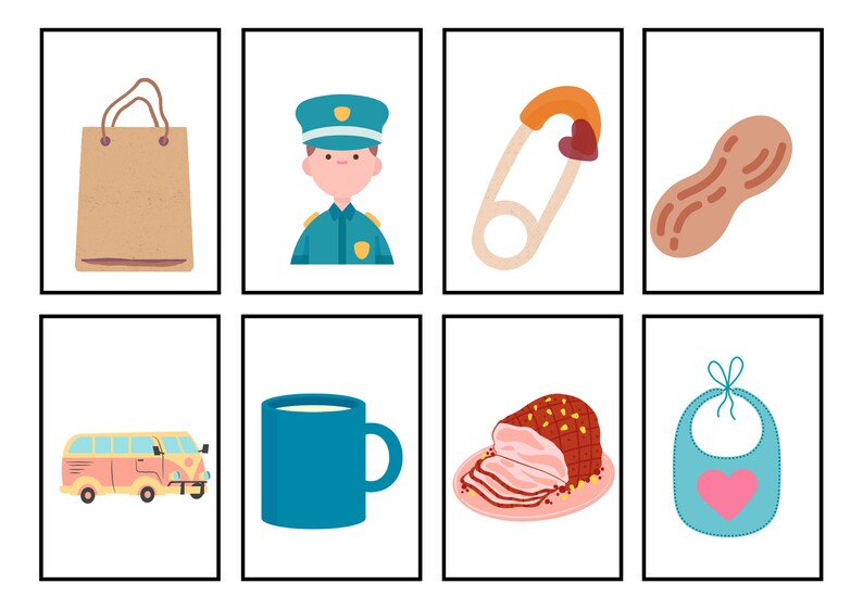 Short Vowel U -CVC Words | Memory Matching Game | Differentiated