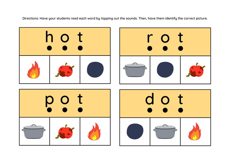 CVC Words Flash Cards Printable, CVC Words With Sound Buttons,learn to