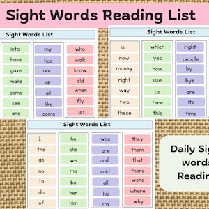 Kids Sight Words Printable Fry&#39;s First  Sight Word Flashcards | Kindergarten-1st Grade Sight Words  High Frequency Word Flashcards Red Words
