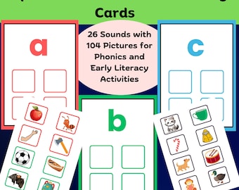 Alphabet Initial Sound Matching Cards: Phonics & Early Literacy (Printable)