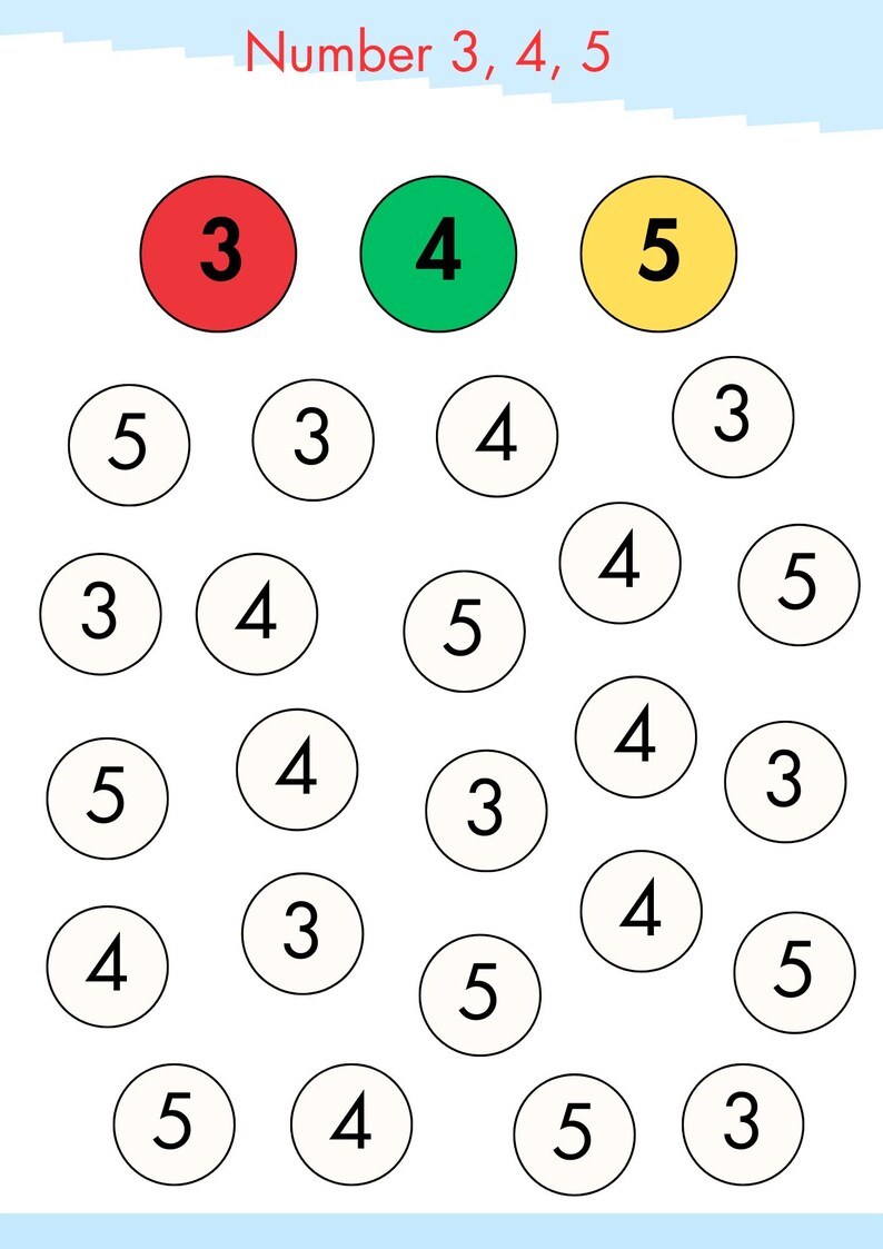 Number Recognition Worksheets: Early Math, Counting & Tracing (PDF) - Etsy