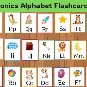 Alphabet Flash Cards! Alphabet Posters Classroom posters  Homeschooling resources, ABC poster Flashcards Alphabet picture Flashcards Display