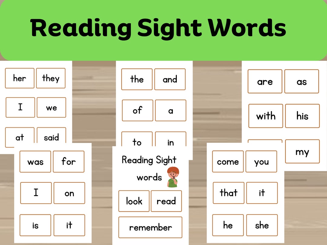 Sight Word Flashcards, Printable Fry's Words, First Sight Word ...