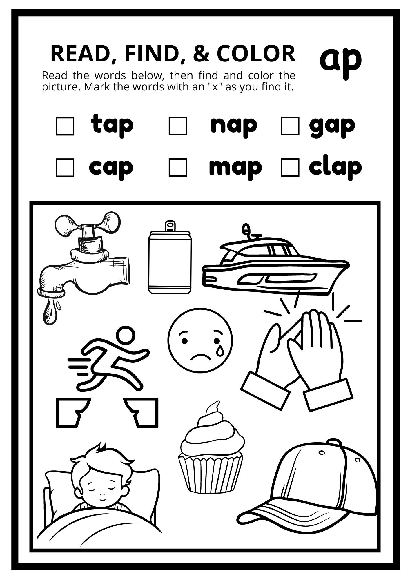 Phonics Cvc Words Early Reading Three Letter Words Printable