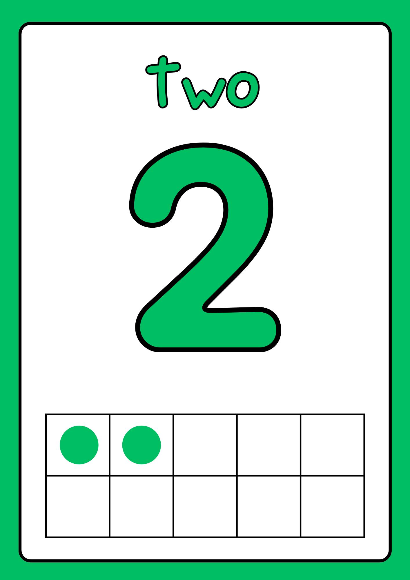 Number Flashcards: Ten Frame Cards 1-10 (printable) - Etsy