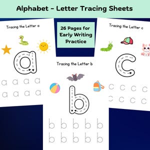Alphabet Tracing Worksheets: Lowercase Letter Practice (Printable)
