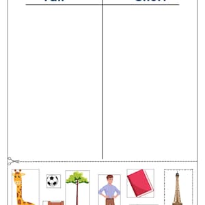 Preschool Math Worksheets: Cut and Paste Sorting Activities (PDF ...