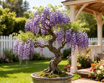 Purple Wisteria Sinensis Seeds: Bonsai, Flowering Vine