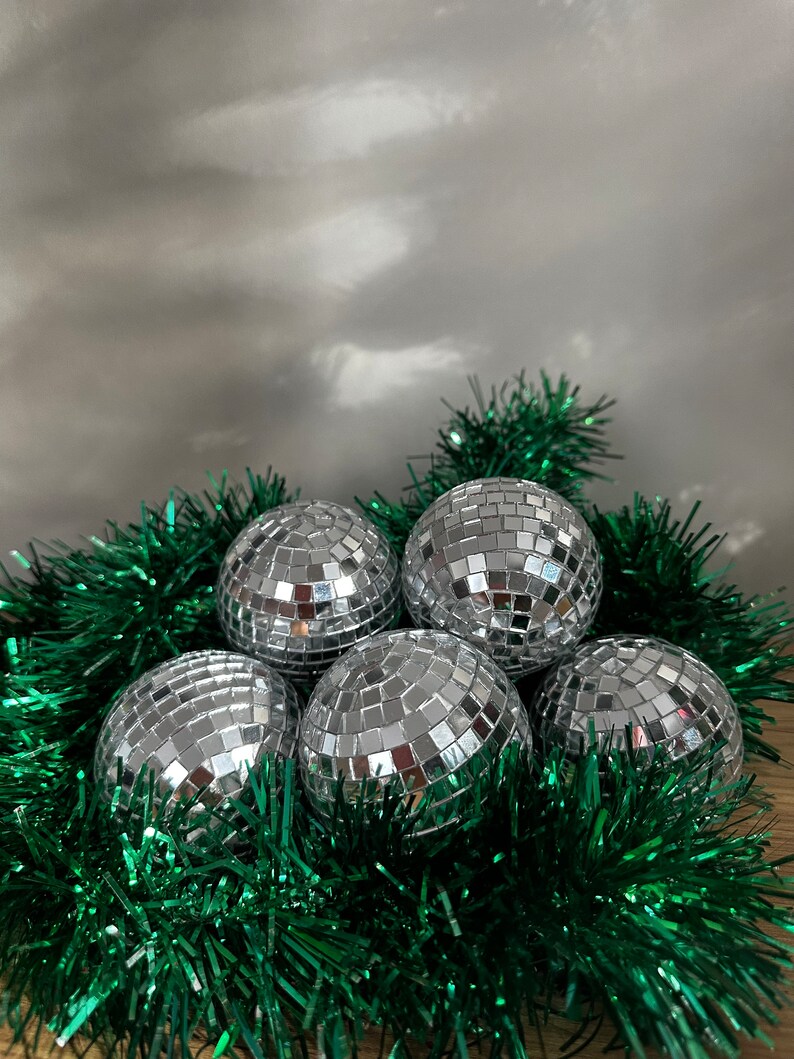 Disco Ball Christmas Tree Ornament 6 Pieces Etsy