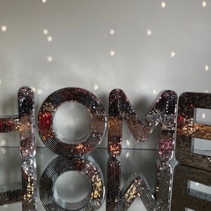Monogram Red & Gold Ornament Tabletop Decor | Big Lots