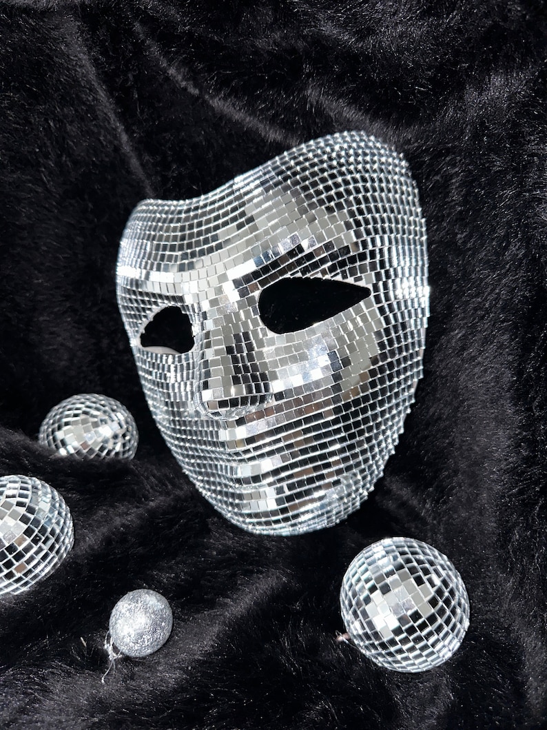 Disco Ball Mask, Party Décor, Mask Party, Disco Ball Decor, Masquerade