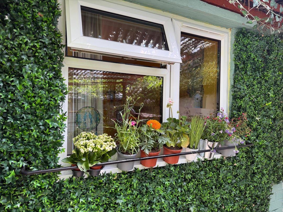Window Bars, Window Trough, Wall Mounted Planter, Metal Window Box ...