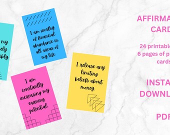Finance Affirmation Cards