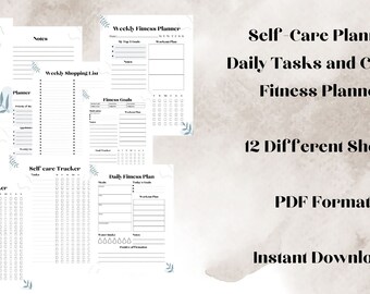 Self Care Planner and Checklist