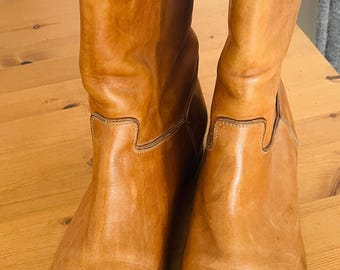 Vintage F.lli Nebuloni women's leather boots – size 39.5 – Made in Italy