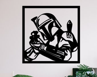 Star Wars Cut Svg Dxf File Wall Sticker Pdf Silhouette Template Cnc ...