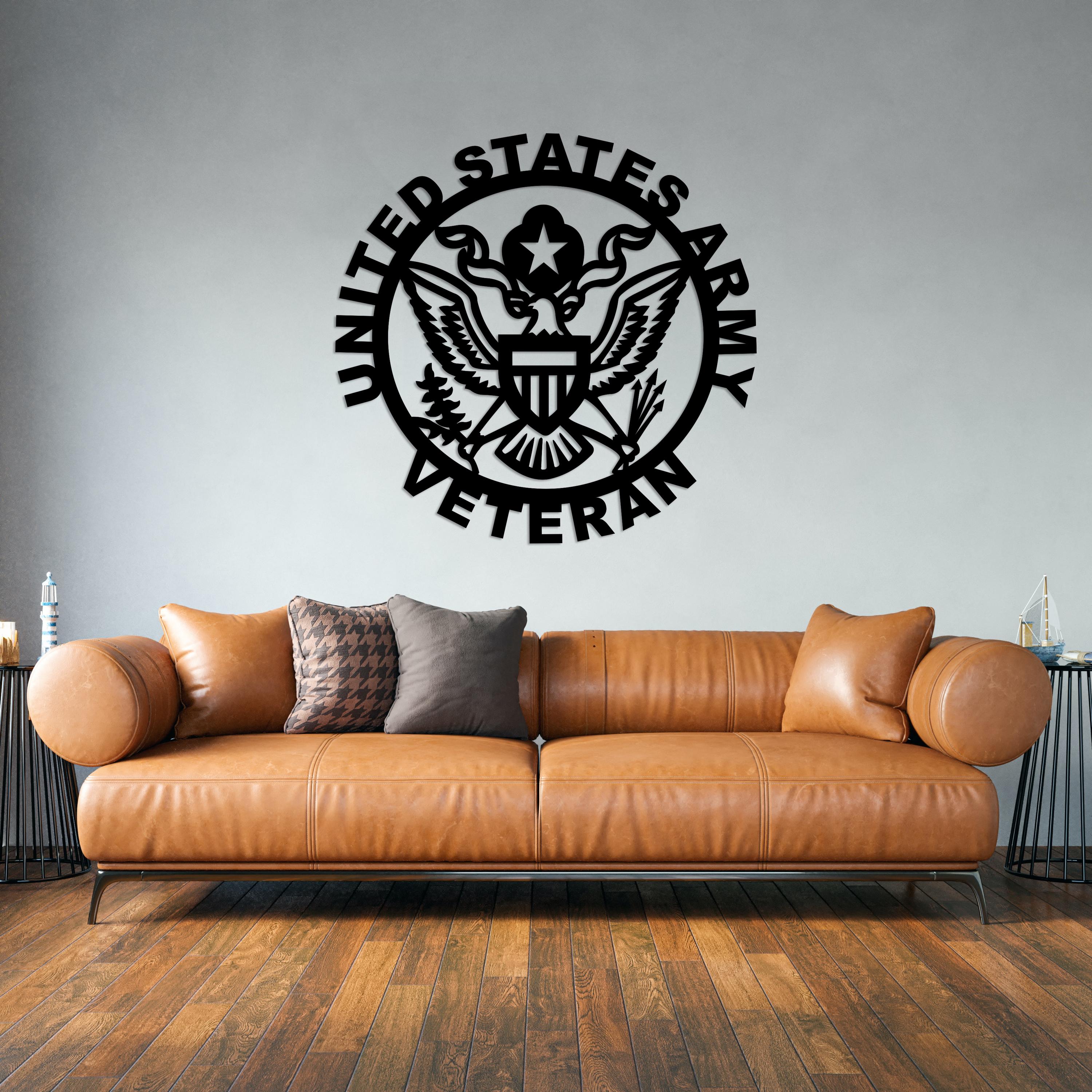 アメリカ陸軍退役軍人カットSVG DXFファイルウォールステッカーPDF