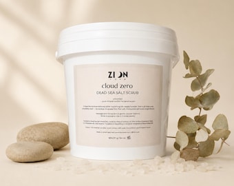 Dead Sea Salt Scrub Wholesale | Private Label Gallon | Sensitive Skin | Unscented Base