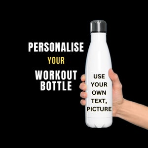 Personalized Workout Thermal Bottle: Custom Motivation Gift