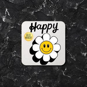 Customise Your Coaster with any picture and text 
Mat Rubber Coaster 
Anti slip bottom 
Soft and durable material