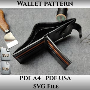 DIY-kit för tillverkning av läderplånböcker | Handgjord present till honom | Sy din egen herrplånbok