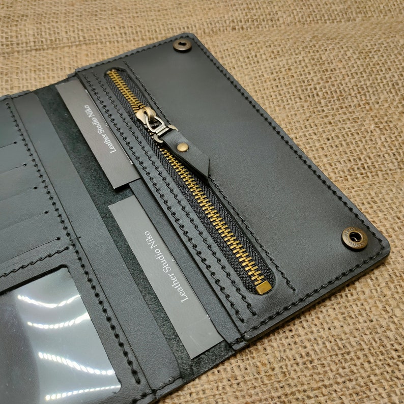 Leather Wallet Pattern PDF, Bifold Wallet Template PDF, Mens Wallet Pattern A4, Leather Bifold
