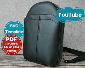 Leather Sling Bag Sewing Pattern – Men's (PDF Pattern)