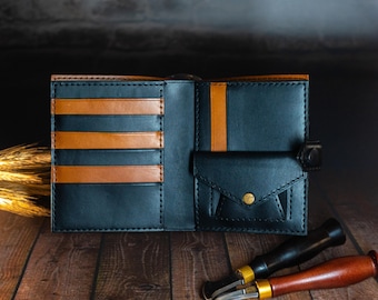 Mens Leather Wallet Pattern: DIY Bifold Template (PDF). Passport holder pdf, ID Holder, svg mens wallet