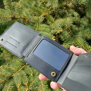 Billetera de cuero para hombre, billetera para conductor, billetera conveniente, billetera de cuero para camionero, billetera para padre, billetera de regalo, billetera de regalo para padre, regalo